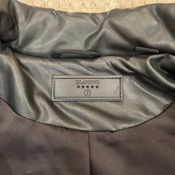 Blank NYC cropped leather bomber jacket - Picture 3 of 3